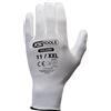 KS Tools 310.0460 Guanti in Microtessuto, XXL, 12 Paia, Bianco