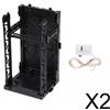2x Espositore con Base Ad Incastro, Modello Espositore, Regalo di Compleanno,