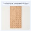 Parete arrampicata modulare per gatti in legno massiccio