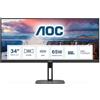 AOC V5 U34V5C/BK Monitor PC 86,4 cm (34") 3440 x 1440 Pixel UltraWide Quad HD L