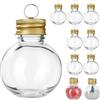 Operitacx 10 Pezzi Compilabile Palline Di Natale Trasparenti, 50 Ml Impiccabile Palline Plastica Apribili Palle Natale Per Decorazioni Natalizie