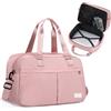 Outplea Borsone da viaggio espandibile da donna, 23-35 l, borsa da viaggio con tasca bagnata per viaggi, palestra, fine settimana e viaggi di lavoro, Rosa pesca., 23-35l, Zaini da viaggio