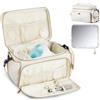 VEVOR Borsa per Tiralatte, Borsa per Biberon per S1/S2 con Tappetino Impermeabile, Accessori per l'Estrazione e Conservazione del Latte Materno, per Biberon di Latte per Lavoro, Viaggio, Beige