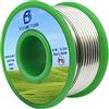 Essmetuin Filo per saldatura senza piombo (Sn99.3Cu0.7) per saldatura idraulica/vetro macchiato/artigianato/gioielli 217 ℃ punto di fusione 2.0 MM nessun flusso, ROHS (32 oz)