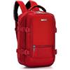 WITTCHEN Urban | zaino da cabina | zaino per laptop | zaino da viaggio 2-in-1 | tasca posteriore con protezione RFID | compatibile con Wizz Air, LOT, Ryanair | 40 × 25 × 20 cm | colore: bordeaux