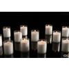 EDG Enzo De Gasperi Candela Halo Cilindro H 6,5 Cm D 5 Cm Cf 3 Pz Bianco