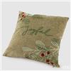 EDG Enzo De Gasperi Joyful Cuscino Quadrato Natalizio 45 x 45 Cm Verde Salvia