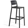 Nardi Sgabello Cassia Stool Antracite Polipropilene Impilabile