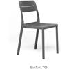 Nardi Sedia Cassia Bistrot Basalto Polipropilene Impilabile