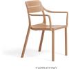 Nardi Sedia Cassia Braccioli Cappuccino Impilabile