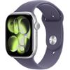 AW S11 GPS+CELLULAR 46MM SILVER ALUMINIUM CASE WITH PURPLE FOG SPORT BAND - S/M