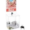 My Charity Boxes, contenitore per donazioni, elezioni, suggerimenti, in materiale acrilico, contenuto visibile