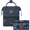 Cabaïa - Zaino Adventurer Reykjavik - Mini 10L - Idrorepellente - scomparto per PC fino a 10,5″ - 2 tasche intercambiabili - Vegan certificato - Zaino da viaggio, lavoro e scuola - Blu