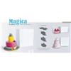 LUCGEL Scatola Magica Bianca Naturale per Torta Quattro Altezze Una Scatola 25x25 cm 2 Pezzi
