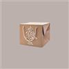LUCGEL Bag Box Porta Panettone Kraft Avana con Grafica Albero di Natale 24x24x20 cm 10 pezzi