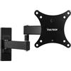 VulTech BTV-1326LITE Staffa da Parete per TV 13-26 - Braccio Girevole ed Estendibile, VESA Max 100x100, Portata 15kg