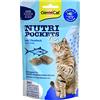 GimCat Nutri Pockets Fish Tonno - Croccante snack per gatti con ingredienti funzionali - 1 busta (1 x 60 g)