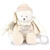 DOUDOU ET COMPAGNIE - Pantino per attività con orso bianco Edizione 25 anni - Peluche sensoriale e giocoso per neonati - Cravatta per ciucci incorporata - Regalo per nascita per ragazzo o ragazza