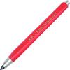 Koh-I-Noor 5347 - Portamine con meccanismo a pressione Versatil, per mine da 5,6 mm, colore: Rosso