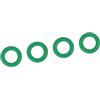 A ABSOPRO Guarnizione O-Ring Per Iniettore Diesel Per Ford Transit 4Pz | Gomma, Verde, 4mm Diametro Interno, 1.3x6mm, Resistente All'Olio, Alte Temperature, Pressione, Abrasione, Corrosione