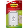 Command 3M Command Gancio Jumbo Appendi Tela, Acrilico, con 4 Strisce, 1 Pezzo, Istruzioni Solo in Lingua Inglese, Bianco