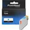 PrintAbout Cartuccia compatibile Epson T0442 (C13T044240) - Ciano