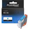 PrintAbout Cartuccia compatibile Canon BCI-6C - Ciano