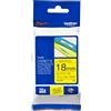 Brother Nastro Brother TZe-641 - Nero su giallo (18 mm)