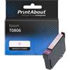 PrintAbout Cartuccia compatibile Epson T0806 - Magenta chiaro