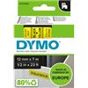 Dymo Nastro Dymo 45018 (S0720580) - Nero su giallo (12 mm)