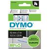 Dymo Nastro Dymo 45014 (S0720540) - Blu su bianco (12 mm)