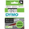 Dymo Nastro Dymo 45803 (S0720830) - Nero su bianco (19 mm)