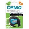 Dymo Nastro Dymo 91208 (S0721730) - Nero su metallico (12 mm)