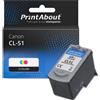 PrintAbout Cartuccia compatibile Canon CL-51 - 3 colori Alta capacità