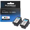 PrintAbout Cartuccia compatibile Canon PG-545XL / CL-546XL - Nero + 3 colori Alta Capacità Multipack