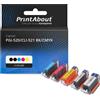 PrintAbout Cartuccia compatibile Canon PGI-520/CLI-521 BK/CMYK - 5 colori Multipack