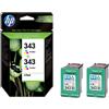 HP Cartuccia HP 343 (CB332EE) - 2x 3 colori Multipack