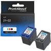 PrintAbout Cartuccia compatibile HP 21 (SD367AE) - Nero + 3 colori Multipack