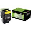 Lexmark Toner Lexmark 80C20Y0 (802Y) - Giallo