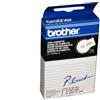 Brother Nastro Brother TC-201 - Nero su bianco (12 mm)