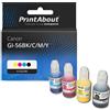 PrintAbout Cartuccia compatibile Canon GI-56BK/C/M/Y - 4 colori Multipack