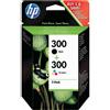 HP Cartuccia stampante HP 300 (CN637EE) - Nero + 3 colori Multipack