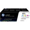 HP Toner HP 201X (CF253XM) - 3 colori Alta capacità Multipack