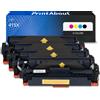 PrintAbout Toner compatibile HP 415X (W2030/31/32/33X) - 4 colori Alta capacità Multipack