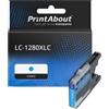 PrintAbout Cartuccia compatibile Brother LC-1280XLC - Ciano Alta capacità