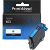 PrintAbout Cartuccia compatibile Epson 603 (EC13T03U2401) - Ciano