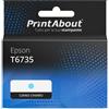 PrintAbout Cartuccia compatibile Epson T6735 - Ciano chiaro