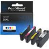 PrintAbout Cartuccia d'inchiostro Epson 35XL (T3596) Homebrew 4 colori Multipack