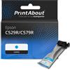 PrintAbout Cartuccia compatibile Epson C529R/C579R (T01C200) - Ciano Alta capacità