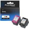 PrintAbout Cartuccia compatibile HP 304XL (3JB05AE) - Nero + 3 colori Alta capacità Multipack